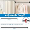 LunaLulinlk Shower Curtain Rod, Adjustable Shower Curtain Rods 29-94'', Heavy Duty Black Shower Rods for Bathroom, Closet, Windows - 3 of 4