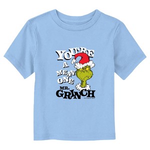 Toddler's Dr. Seuss Grinch You’re a Mean One Portrait T-Shirt - 1 of 3