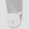 Carter's Just One You®️ Baby 2pc Bunny Footed Set - Gray/White - image 3 of 4