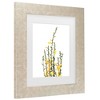 Trademark Fine Art - Rosana Laiz Blursbyai Yellow blooms Matted Framed Art - 3 of 4