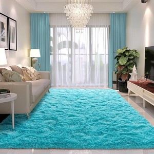 LOVEVOOK 5x7 Feet Area Rugs for Living Room Bedroom, Non-Slip Fluffy Soft Shag Rug, Plush Carpet for Home Dorm Decor Aesthetic - 1 of 4