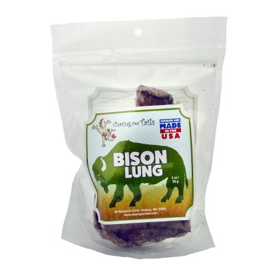 Chasing Our Tails Dehydrated Bison Lung for Dogs 3 oz
