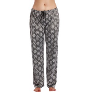 #followme Silky Fleece Printed Pajama Pants for Women - 1 of 3