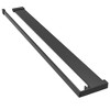 vidaXL Shower Shelf for Walk-in Shower Wall Black 35.4 in. Aluminum - 2 of 4