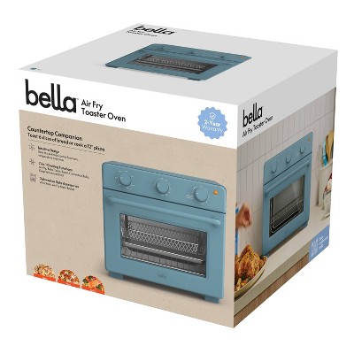 Bella Surf Blue 6-Slice Air Fryer Toaster Oven with French Door