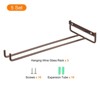 Unique Bargains High-Grade Durable Space Saving Easy Installation Wine Glass Rack 5 Set - 3 of 4