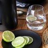 over&back Set of 4 18oz Traditional Classic Stemless Mouth-Blown Glasses Clear: Dishwasher-Safe, Lead-Free - 2 of 4