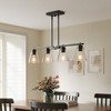 Tribesigns Dining Room Light Fixture, 4-Light Kitchen Island Lighting Chandeliers, Black - 2 of 4