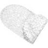 Home Mart Goods Clear Stone Pebbles Vinyl Non-Slip Bathtub Shower Mat With Suction Cups -26" x14" - 3 of 4