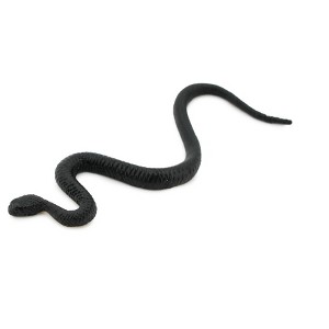 Collectible Wildlife Gifts | Snake, Black Mamba Snake, Rubber Reptile, Realistic Hand Painted,  Model,   Gift,       4 1/2"       F3463 B360 - 1 of 4