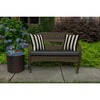 Casual Cushion Solid Sunbrella Fabric 1-Piece Indoor/Outdoor Wicker Bench Cushion, 43.5"W x 19.5"L - 2 of 4