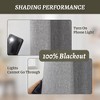 Awesome Home  100% Blackout Linen Texture Curtains with Grommet Top, 2 Panels - 3 of 4