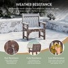 WestinTrends Malibu 4-Piece HDPE Outdoor Patio Furniture Couch Set - 4 of 4