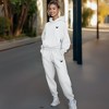 Dalix Butterfly Embroidery Midweight Fleece Sweatsuit Set Hoodie Jogger Soft Fleece Relaxed Fit Lounge Womens - 3 of 4