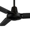 44" Casa Vieja Plaza DC Modern 3 Blade Indoor Outdoor Ceiling Fan with Remote Control Matte Black Damp Rated for Patio Exterior House Home Porch Barn - image 3 of 4