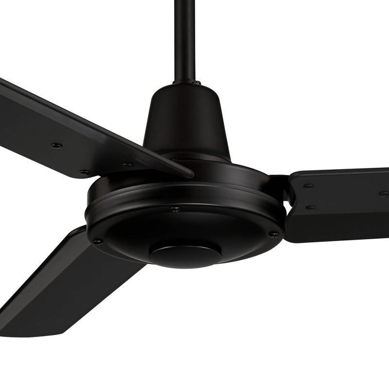 44" Casa Vieja Plaza DC Modern 3 Blade Indoor Outdoor Ceiling Fan with Remote Control Matte Black Damp Rated for Patio Exterior House Home Porch Barn, 3 of 9