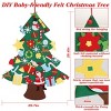 DIY Felt Christmas Tree 41Pcs Detachable Ornaments for Kids Toddler Wall Hanging Christmas Decoration Xmas Gift - 4 of 4