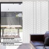 86"x96" Chicology Light Filtering Panel Track Hexagon Blind White - 3 of 4