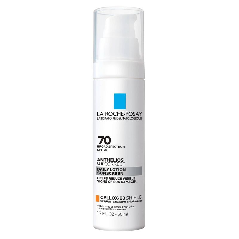 La Roche Posay Anthelios, UV Correct Daily Anti-Aging Face Sunscreen, Oxybenzone and Oil-Free Sheer Finish Sunscreen - SPF 70 - 1.7 fl oz, 1 of 10