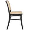 Modway Winona Elm Wood Cane Rattan Seat, Dining Side Chair - Set of 2, Black - 4 of 4