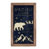 Ski Lodge Wooden Wall Plaque Christmas Decor (Set of 3) 20.75 Inch for Holiday Display By Melrose - 4 of 4