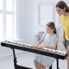 VEVOR 88 Key Digital Piano Keyboard, Semi Weighted Keys, Full Size Electric Portable Keyboard Piano Set,Black - 2 of 4