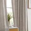 HLC.ME Easton Jacquard Slub Texture - Privacy Curtains with Back Tab Rod Pocket Window Curtains Panels, Set of 2 - 4 of 4