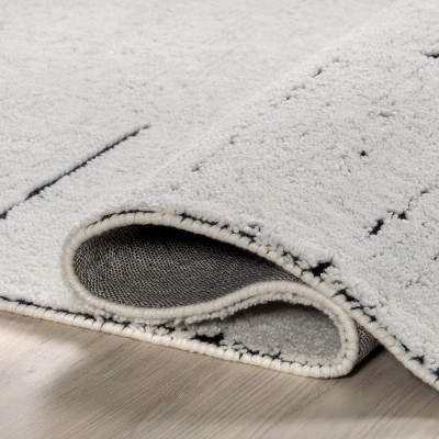 Handmade Ivory Wool Rectangular 8' x 10' Area Rug