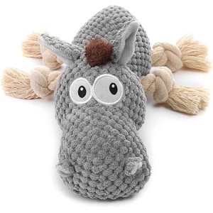 Dog Toy, Large Dog Squeaky Toys, Stuffed Animal Dog Plush Toy for Puppy, Small, Middle, Large Dogs (Donkey(Grey)) - 1 of 1