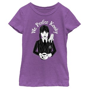 Girl's Wednesday We Prefer Kooky T-Shirt - 1 of 3