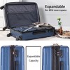 2 Piece Luggage Set 20inch+24inch ABS Lightweight Suitcase Set With 3-digit Lock & Expanable 360° Spinner Wheels - 4 of 4