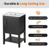 Bella Depot 20" Bathroom Vanity with Sink, Bathroom Cabinet with Soft Closing Door, Storage Rack and Open Shelf - 3 of 4