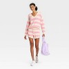 Women's Striped Sweater Shorts - JoyLab™ - 3 of 3