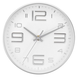Unique Bargains Decorative Quartz Battery Operated Silent Non-Ticking Wall Clocks 8" - 1 of 4