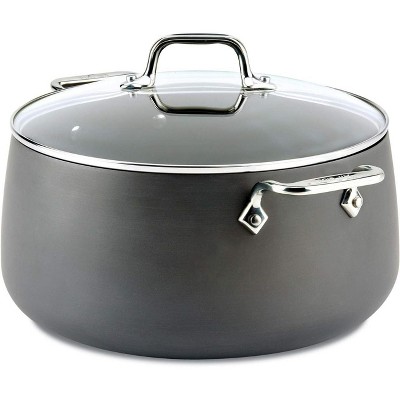 All-Clad HA1 Hard Anodized Nonstick Stockpot 4 Quart Sliver