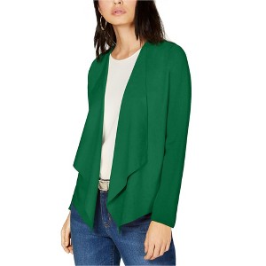I.N.C International Concepts Womens Moleskin Cardigan Sweater, Green, Medium - 1 of 1