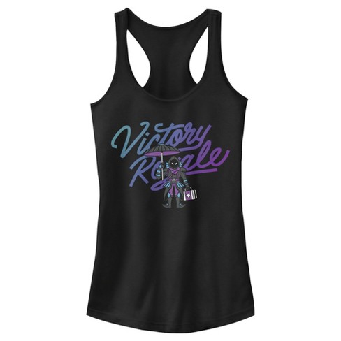 Junior's Women Fortnite Raven Victory Royale Racerback Tank Top - image 1 of 4