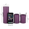 Narwey Makeup Brush Holder Travel Brushes Case Bag Cup Storage Dustproof for Women (Purple) - 2 of 4