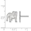Black Bow Jewelry 14k White Gold Georgia Bulldogs NCAA Post Earrings - 2 of 3