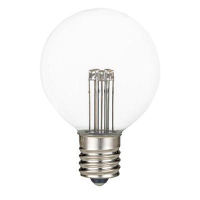 Clear Warm White G50 LED Globe Bulbs, 25 Pack