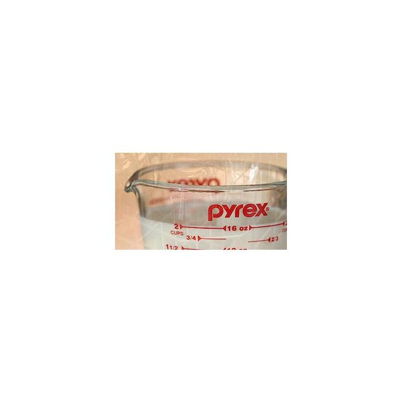 Pyrex Prepware 6001075 2-cup Measuring Cup, Red Graphics, Clear, 4 of 6