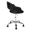 Monarch Specialties Office Chair Adjustable Height Swivel Ergonomic Armrests Computer Desk Work Metal Pu Leather Look Black Chrome Contemporary Modern - image 4 of 4