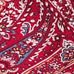 rich red swirl paisley