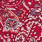 rich red swirl paisley
