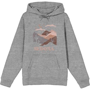 Sedona Arizona Adult Long Sleeve Hoodie - 1 of 2