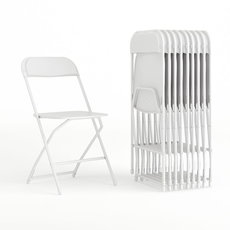 Flash Furniture Hercules Series Plastic Folding Chair - 10 Pack 650LB Weight Capacity, 1 of 17