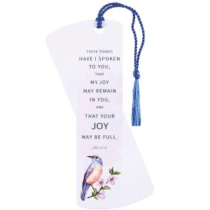 Dicksons These Things Have I Spoken - John15:11, Multicolor 6 x 1.5 Inch Laminated Cardstock Tassel Bookmark; Pack of 12 - 1 of 2