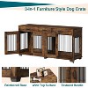71'' Large Dog Crate for 2 Dogs, Dog Crate Furniture with 3 Drawers, Heavy Duty Dog Cage and TV Stand - 4 of 4