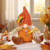 BABYYER Thanksgiving Gnome Plush Decor, Sunflower Faceless Doll, Autumn Harvest Gifts for Home Party Table Shelf and Indoor Holiday Decorations - 4 of 4