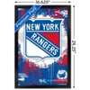 Trends International NHL New York Rangers - Maximalist Logo 23 Framed Wall Poster Prints - 3 of 4